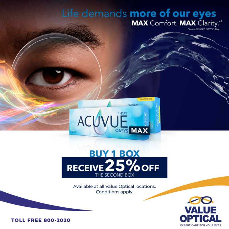 Acuvue Oasys Max 1 Day Promotion Value Optical
