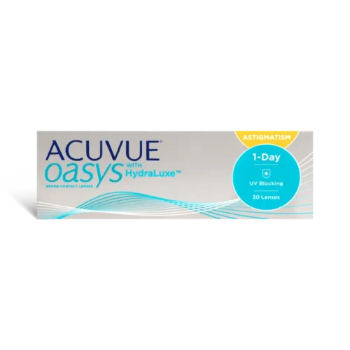 ACUVUE OASYS® 1-Day with HydraLuxe™ Technology for Astigmatism
