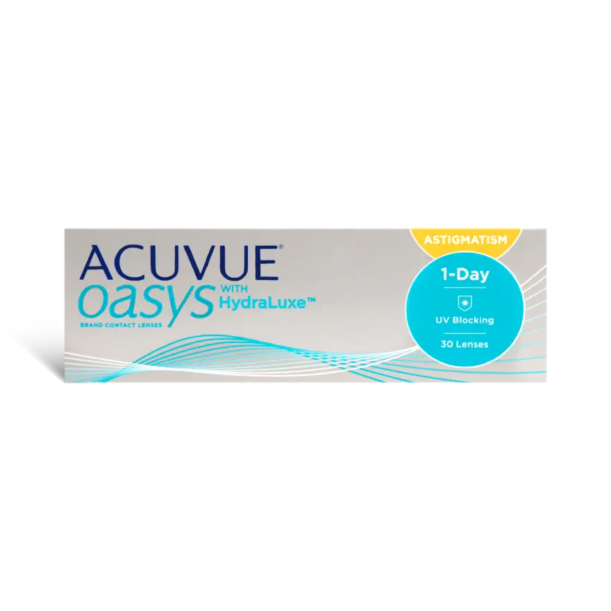ACUVUE OASYS® 1-Day with HydraLuxe™ Technology for Astigmatism